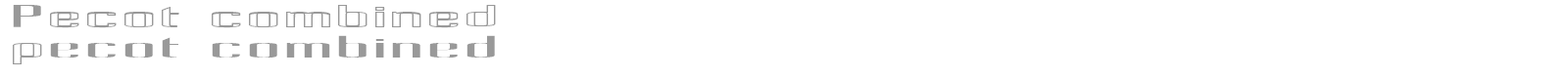 Pecot Outline font preview